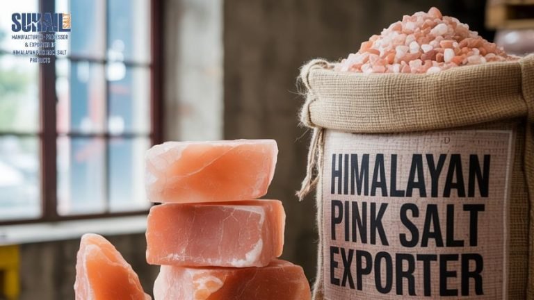 Industrial grade bulk rock salt for wholesale distribution by Suhail Salt, high-purity sodium chloride crystals.