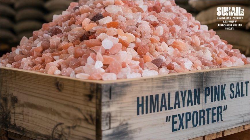 Premium Suhail Salt edible Himalayan pink salt crystals in a bowl, 100% natural and mineral-rich.