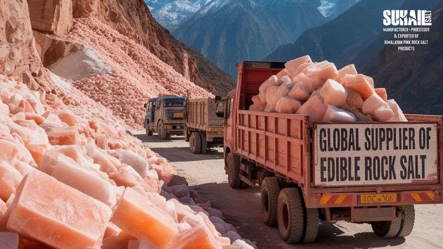 "Suhail Salt certified Himalayan pink salt supplier Pakistan showing quality testing and ISO certification documentation for wholesale export"