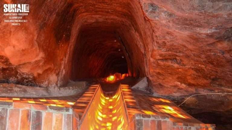 Khewra pink rock salt mixed with carrier oil for gentle natural skin exfoliation