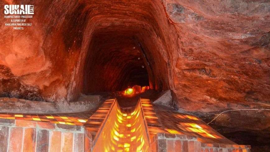 Khewra pink rock salt mixed with carrier oil for gentle natural skin exfoliation