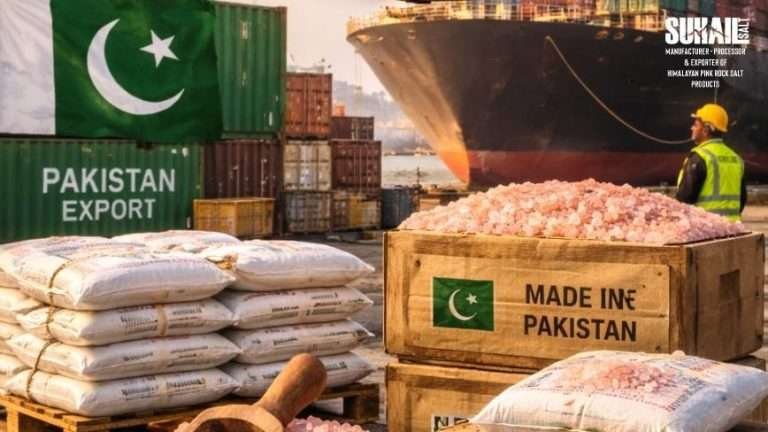 Suhail Salt Pakistan #1 Himalayan pink salt manufacturer and exporter loading bulk wholesale orders for global shipment 2026"