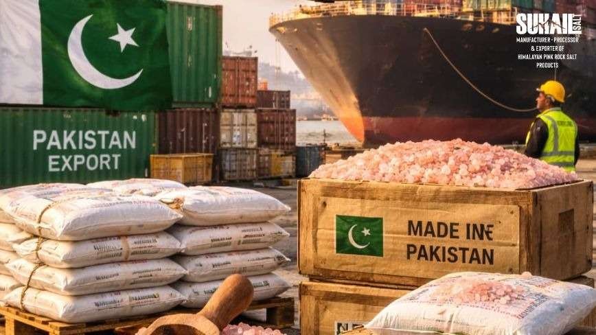 Suhail Salt Pakistan #1 Himalayan pink salt manufacturer and exporter loading bulk wholesale orders for global shipment 2026"