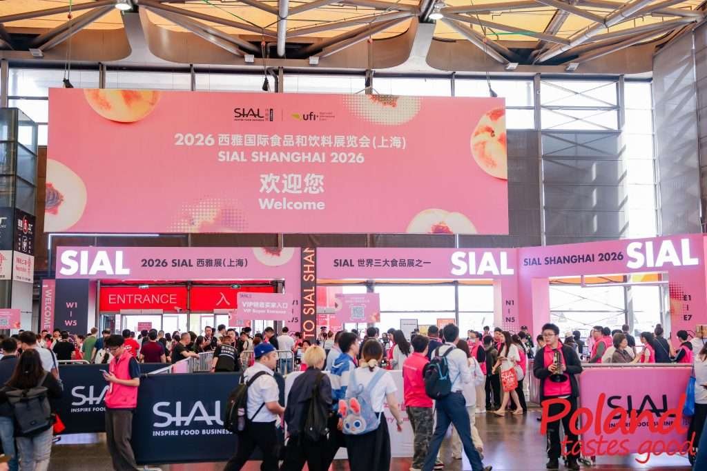 Suhail Salt premium packaged Himalayan pink salt bags displayed at the Pakistan pavilion during SIAL China 2026 exhibition in Shanghai.