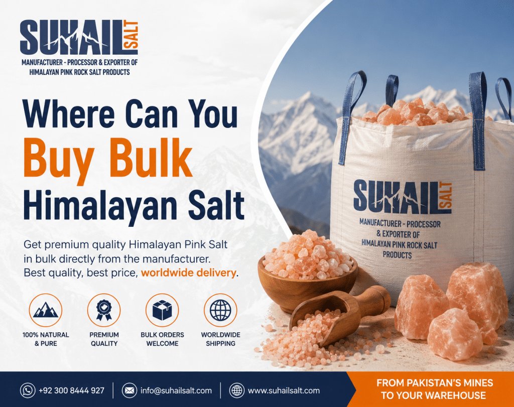 Buy Bulk Himalayan Salt | Suhail Salt – Wholesale Supplier