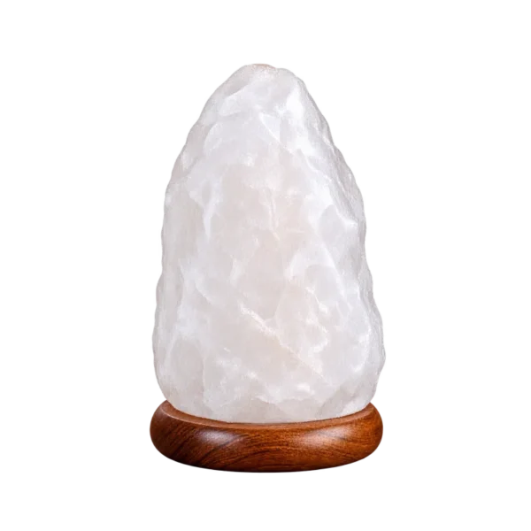 White Salt Lamp Natural